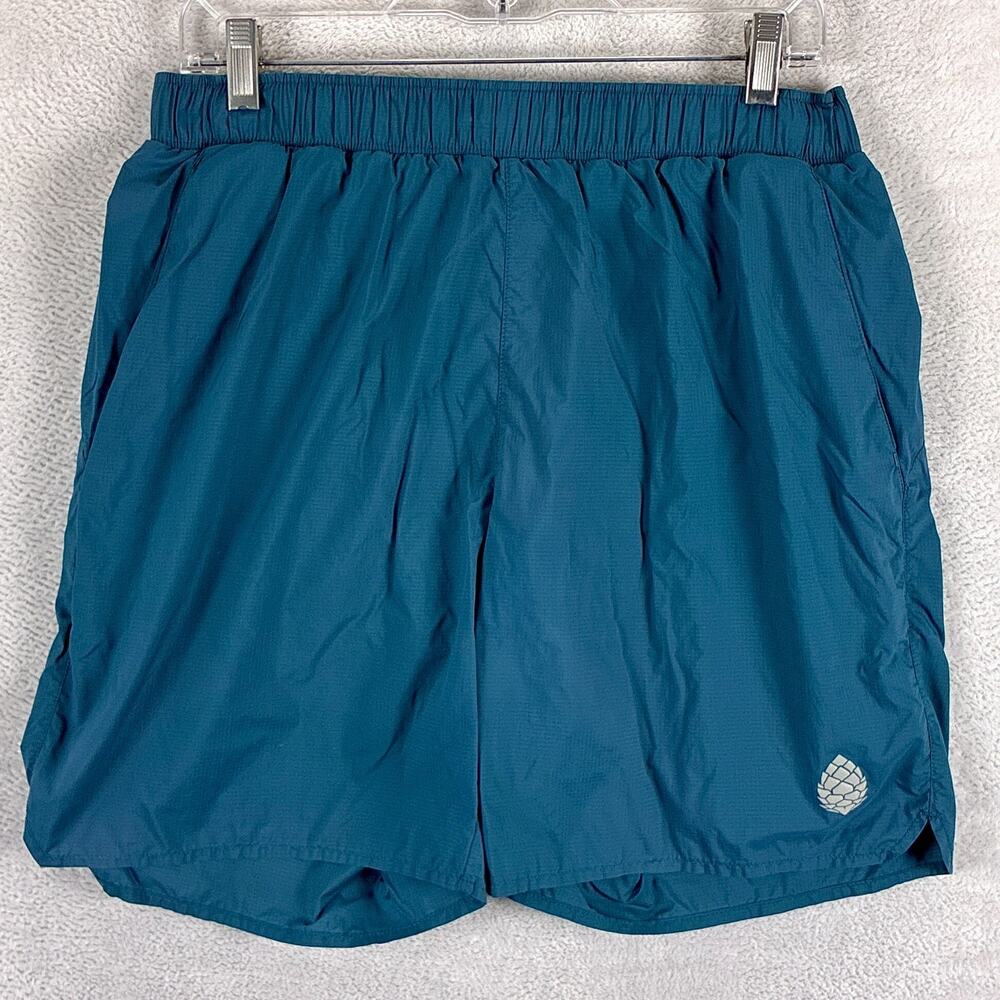 Stio Shorts Mens M Blue Bounder Nylon Lined Performance Stretch Running Workout